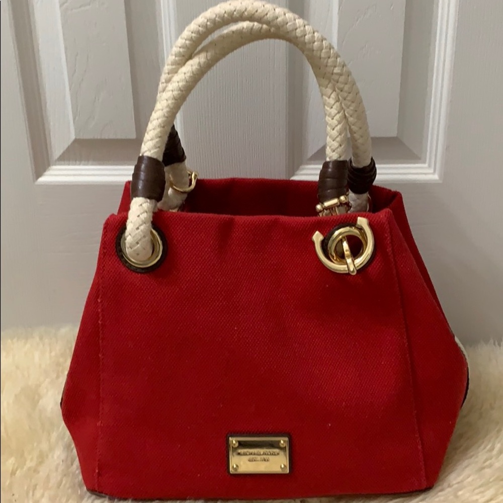 Michael Kors Marina Large Anchor Red Purse
